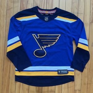 Fanatics St Louis Blues Sammy Blais 9 NHL Hockey Jersey Blue Mens Small